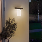 Modern LED Black Outdoor Solar Wall Lights with Motion Sensor - Lamp Outdoor
