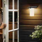 Modern LED Black Outdoor Solar Wall Lights with Motion Sensor - Lamp Outdoor