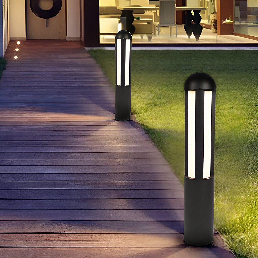 Modern Minimalist LED Outdoor Cylindrical Bollard Pathway Lights - Lamp Outdoor