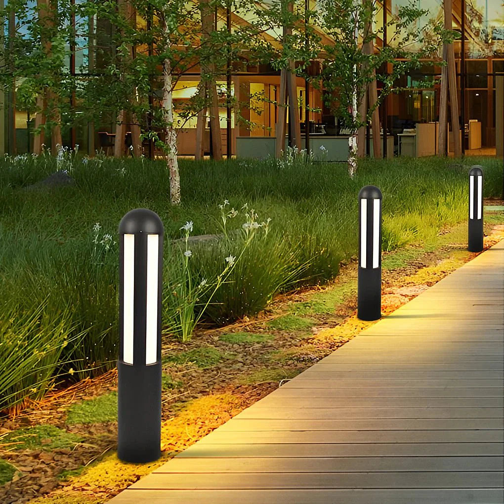 Modern Minimalist LED Outdoor Cylindrical Bollard Pathway Lights - Lamp Outdoor