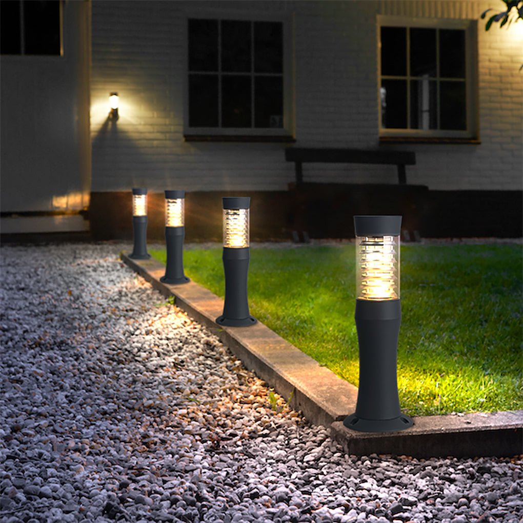 Modern Minimalist Aluminum Acrylic Outdoor Bollard Lights - Lamp Outdoor