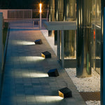 Unique Stainless Steel Artful Cube Outdoor Landscape Light Modern Geometric Illumination - Lamp Outdoor