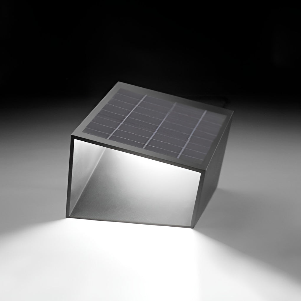 Unique Stainless Steel Artful Cube Outdoor Landscape Light Modern Geometric Illumination - Lamp Outdoor