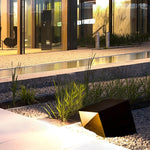 Unique Stainless Steel Artful Cube Outdoor Landscape Light Modern Geometric Illumination - Lamp Outdoor