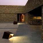Unique Stainless Steel Artful Cube Outdoor Landscape Light Modern Geometric Illumination - Lamp Outdoor