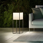 Square Solar Post Light with Acrylic Lampshade and Robust Stainless Steel Frame - Lamp Outdoor