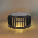 Modern Outdoor Waterproof Solar Three-color Dimming LED Garden Lamp Post Light - Lamp Outdoor