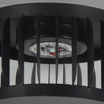 Modern Outdoor Waterproof Solar Three-color Dimming LED Garden Lamp Post Light - Lamp Outdoor