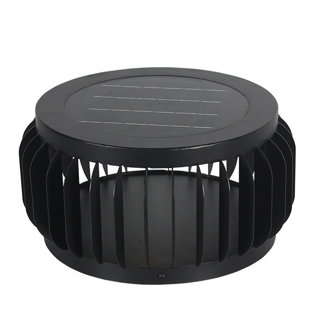Modern Outdoor Waterproof Solar Three-color Dimming LED Garden Lamp Post Light - Lamp Outdoor