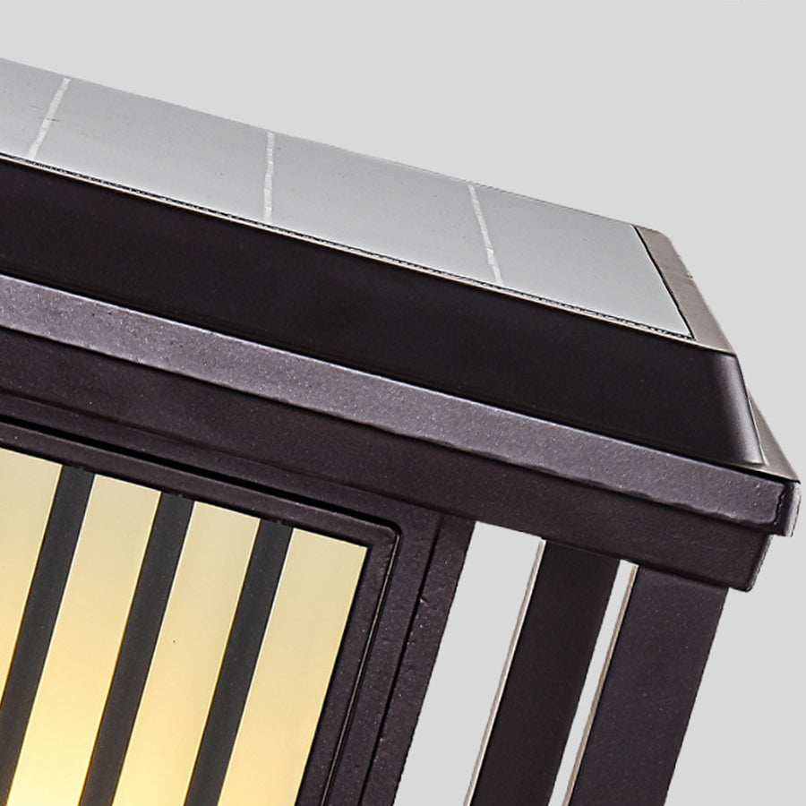 Square Exterior Pillar Lights Modern Style - Lamp Outdoor