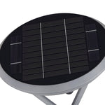 Modern Round Dual Motion Sensor LED Solar Post Lights - Outdoor Pillar Lamp - Lamp Outdoor