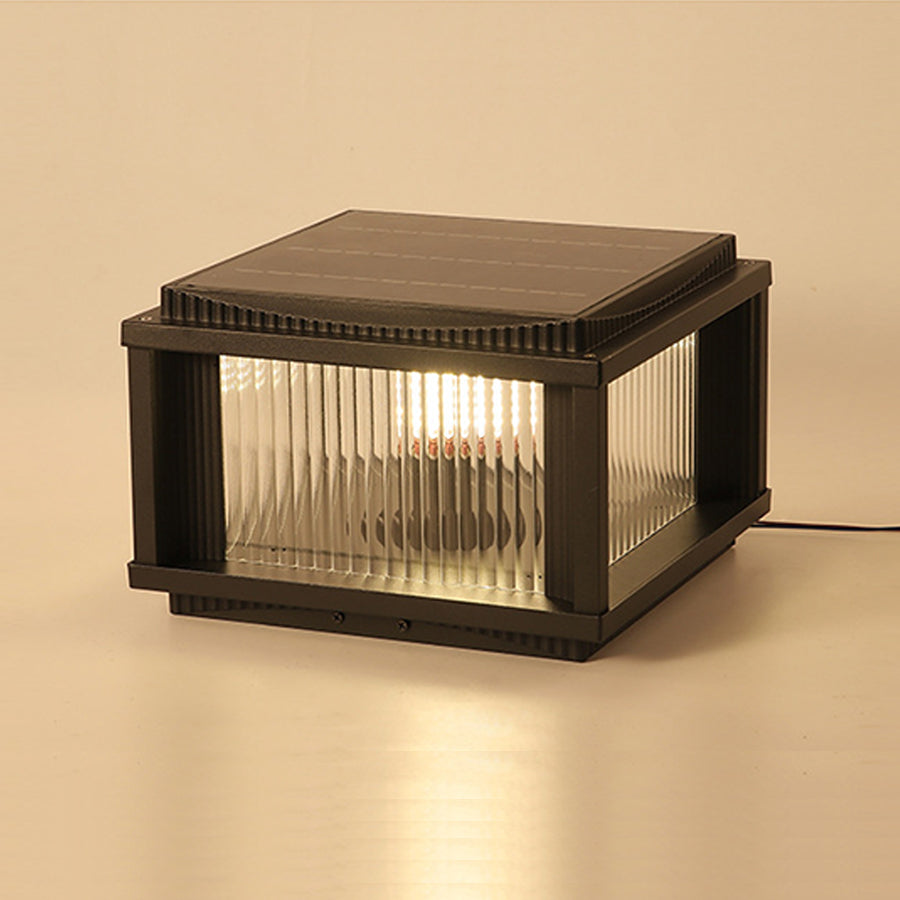Waterproof Outdoor Pillar Solar Lights Retro Style - Lamp Outdoor