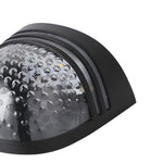 Modern Solar-Powered Black Wall Fence Lights, 4-Pack - Lamp Outdoor