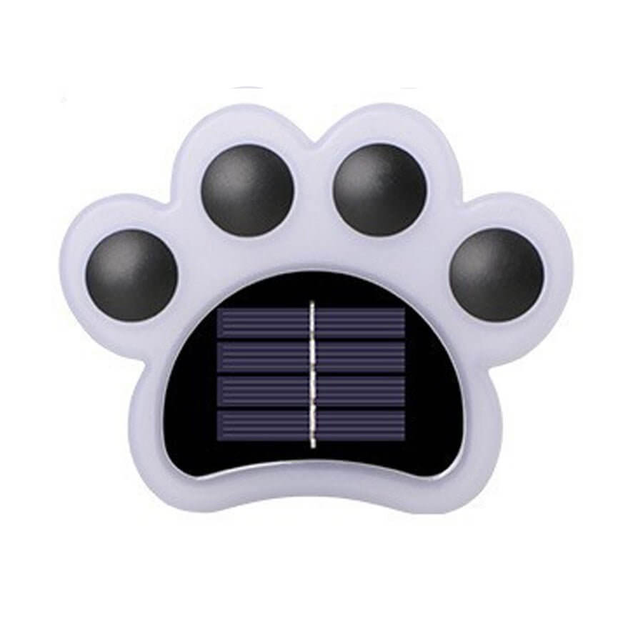 Modern Solar-Powered LED Animal Paw Lights Step Stairs Lighting - Lamp Outdoor