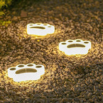 Modern Solar-Powered LED Animal Paw Lights Step Stairs Lighting - Lamp Outdoor