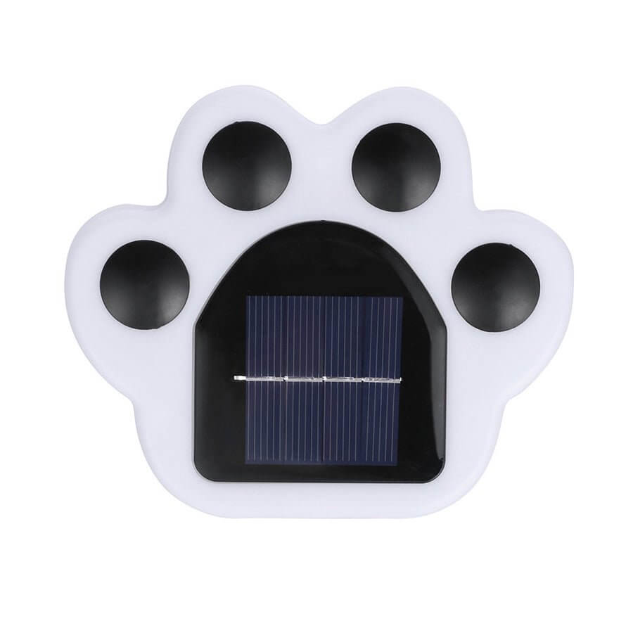 Modern Solar-Powered LED Animal Paw Lights Step Stairs Lighting - Lamp Outdoor
