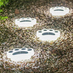 Modern Solar-Powered LED Animal Paw Lights Step Stairs Lighting - Lamp Outdoor