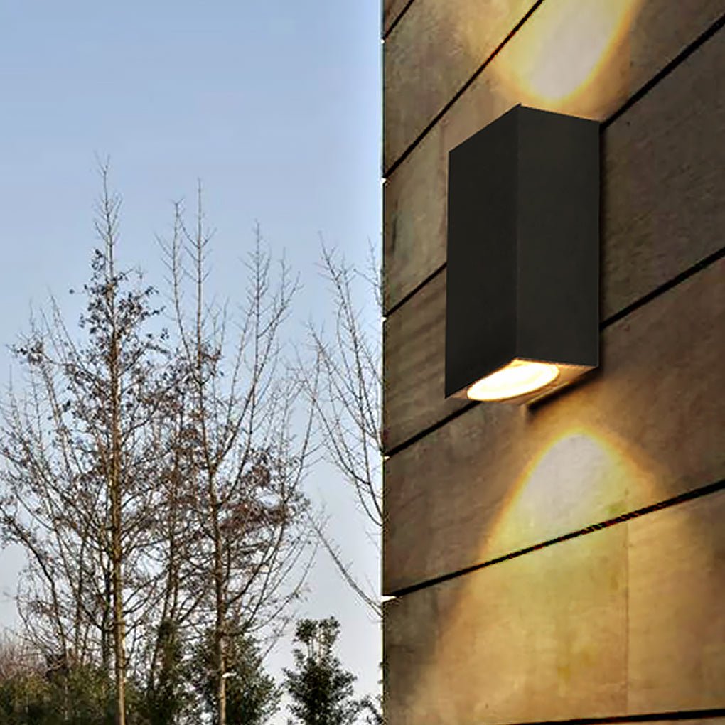 Modern Square Design Outdoor Waterproof Wall Light for Villa Courtyard Balcony - Lamp Outdoor