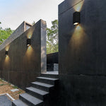 Modern Square Design Outdoor Waterproof Wall Light for Villa Courtyard Balcony - Lamp Outdoor