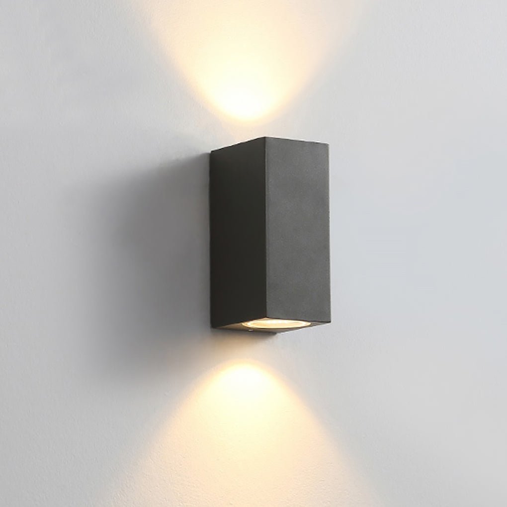 Modern Square Design Outdoor Waterproof Wall Light for Villa Courtyard Balcony - Lamp Outdoor