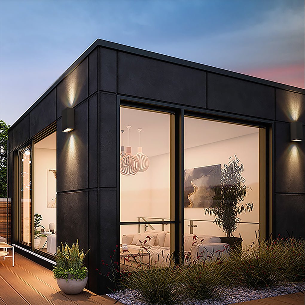 Modern Square Design Outdoor Waterproof Wall Light for Villa Courtyard Balcony - Lamp Outdoor