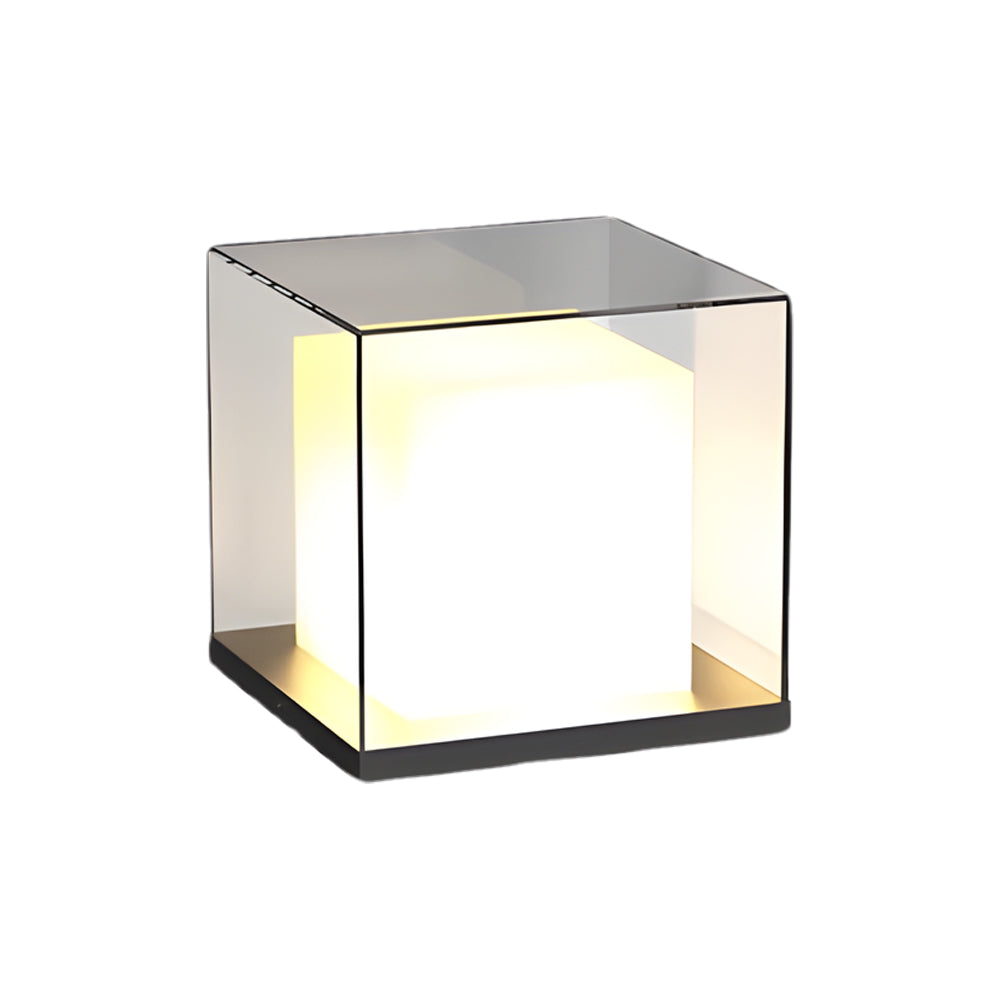 Square Gate Pillar Lights Waterproof Outdoor Minimalist Style - Lamp Outdoor