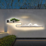 Mountain Scenery Waterproof LED Modern Outdoor Wall Lights with External Battery - Lamp Outdoor