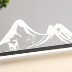 Mountain Scenery Waterproof LED Modern Outdoor Wall Lights with External Battery - Lamp Outdoor