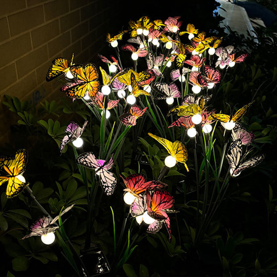 Six-Head Butterfly Solar Garden Lights - Lamp Outdoor