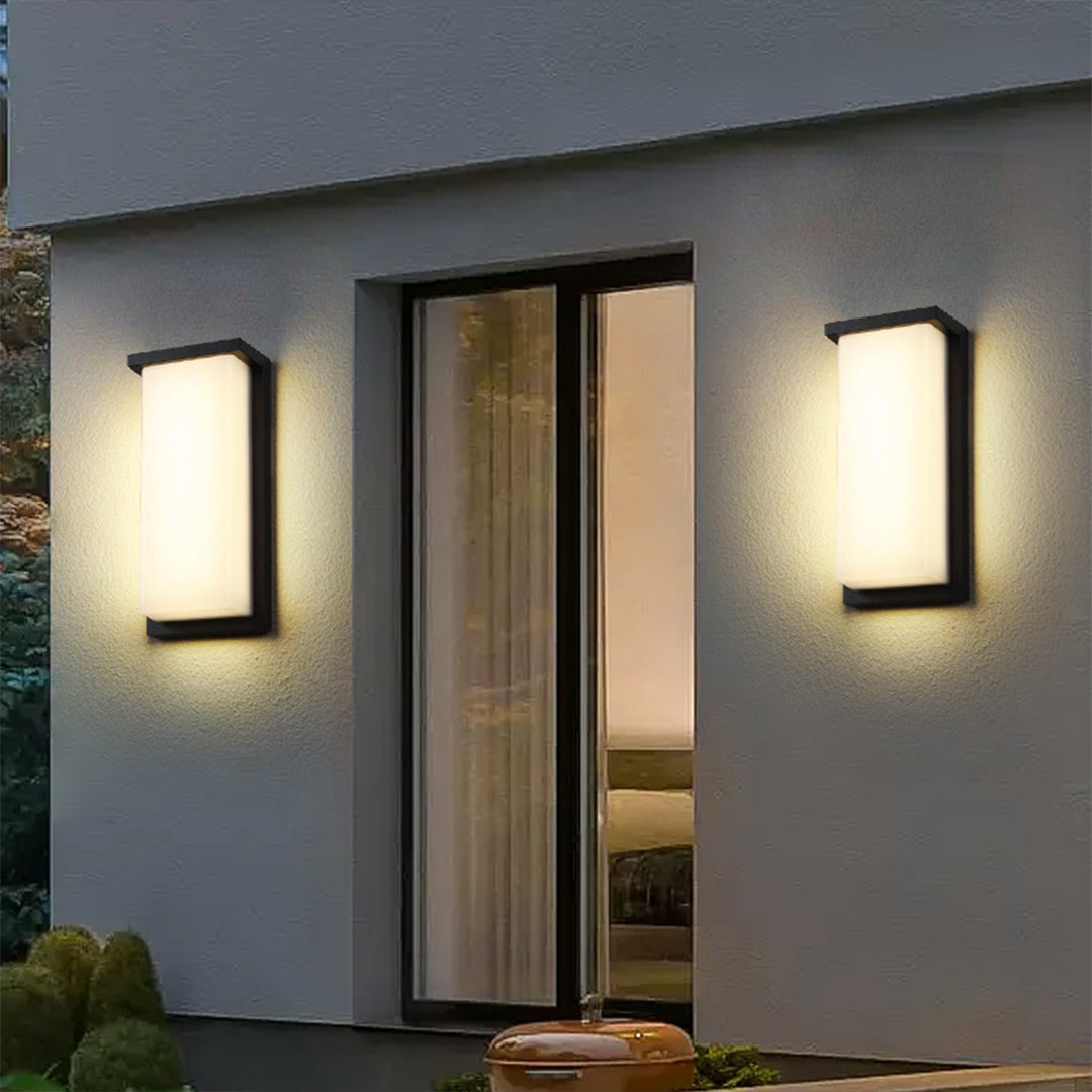 LED Rectangular Outdoor Sconce Waterproof Die-Cast Aluminum - Lamp Outdoor