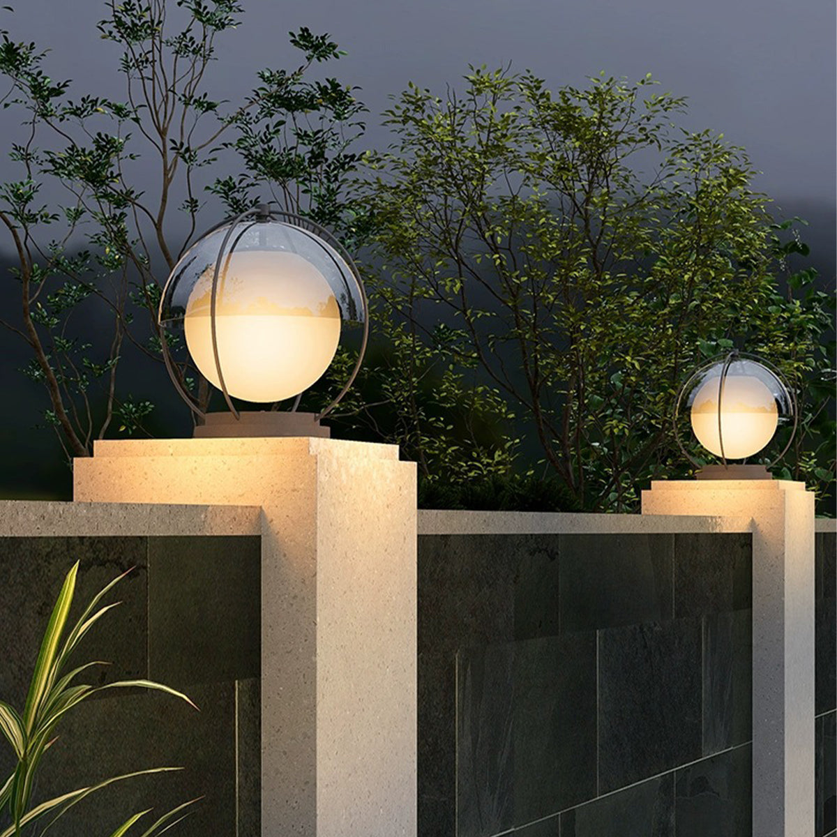 Waterproof Led Pillar Lights Outdoor Modern Minimalist - Lamp Outdoor
