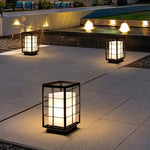 Black Modern Floor Lamp Waterproof Stainless Steel - Lamp Outdoor