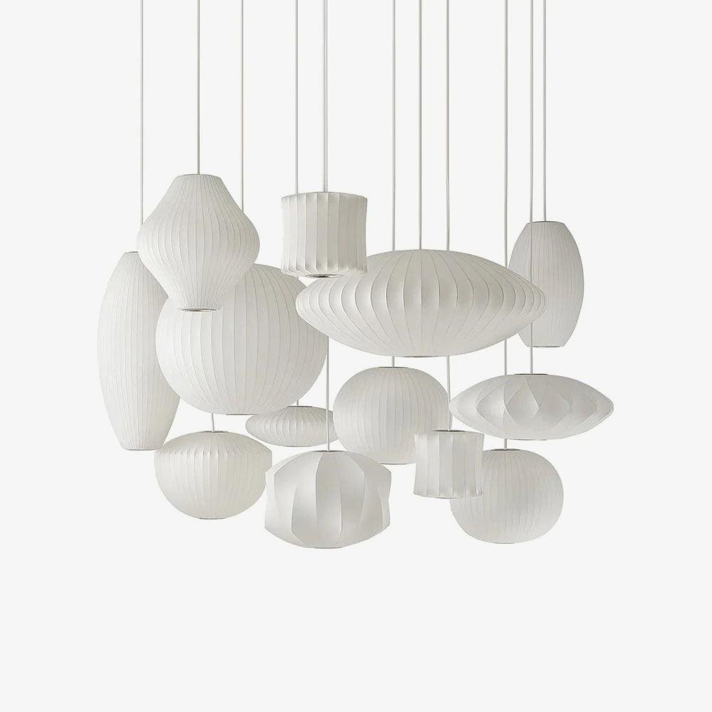 Bubble Mulberry Silk Pendant Lamp - Lamp Outdoor