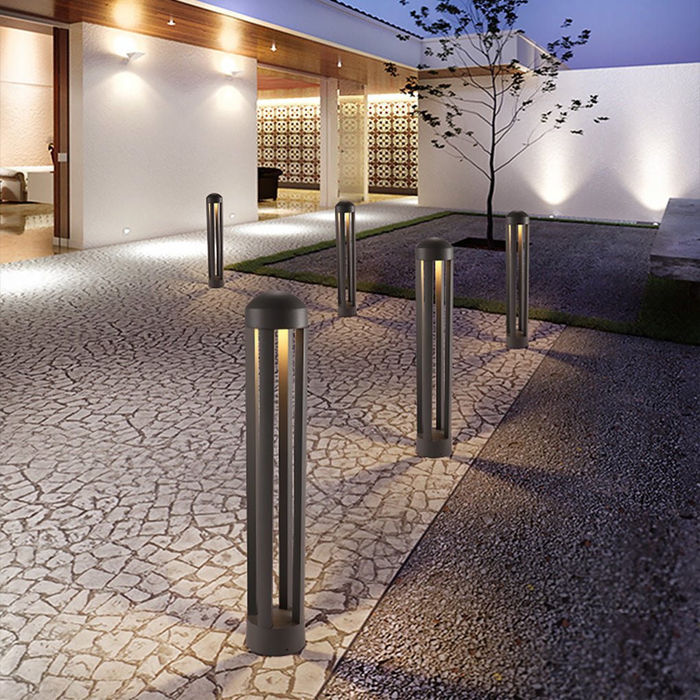 Nordic Minimalist Four Column LED Outdoor Landscape Light - Lamp Outdoor