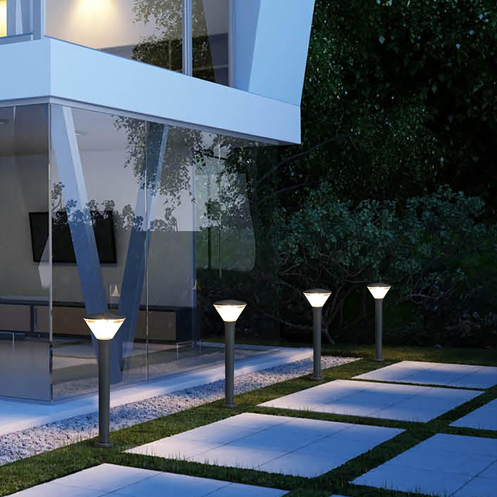 Versatile Round LED Nordic Outdoor Lighting - Wall or Post Lighting - Lamp Outdoor