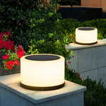 Round Acrylic Waterproof White LED Modern Solar Lights Outdoor Garden Lights - Lamp Outdoor
