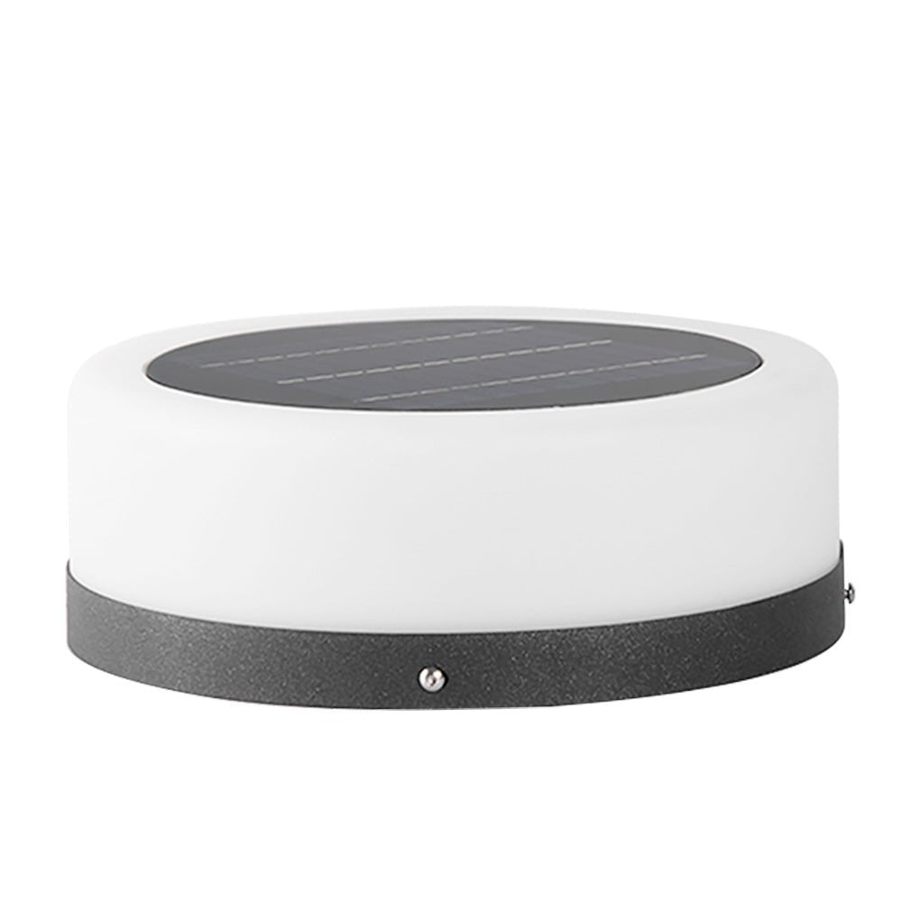 Round Acrylic Waterproof White LED Modern Solar Lights Outdoor Garden Lights - Lamp Outdoor