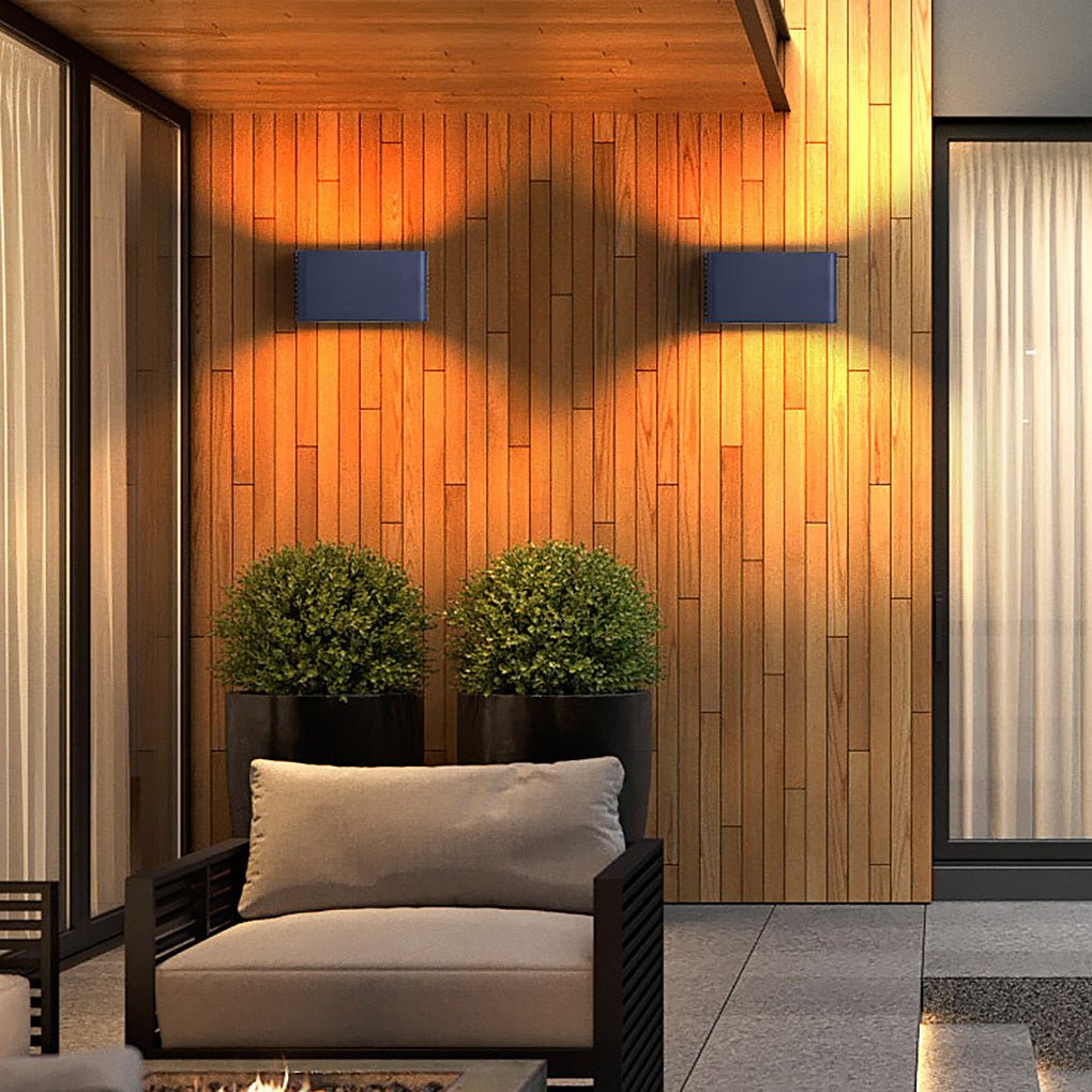 Rectangle LED Waterproof Nordic Up and Down Lights Outdoor Wall Lights Sconces - Lamp Outdoor