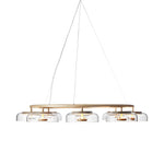 Aethera Circular Glass Chandelier - Lamp Outdoor