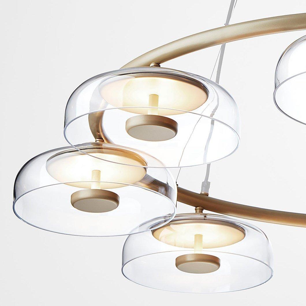 Aethera Circular Glass Chandelier - Lamp Outdoor