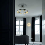 Aethera Circular Glass Chandelier - Lamp Outdoor