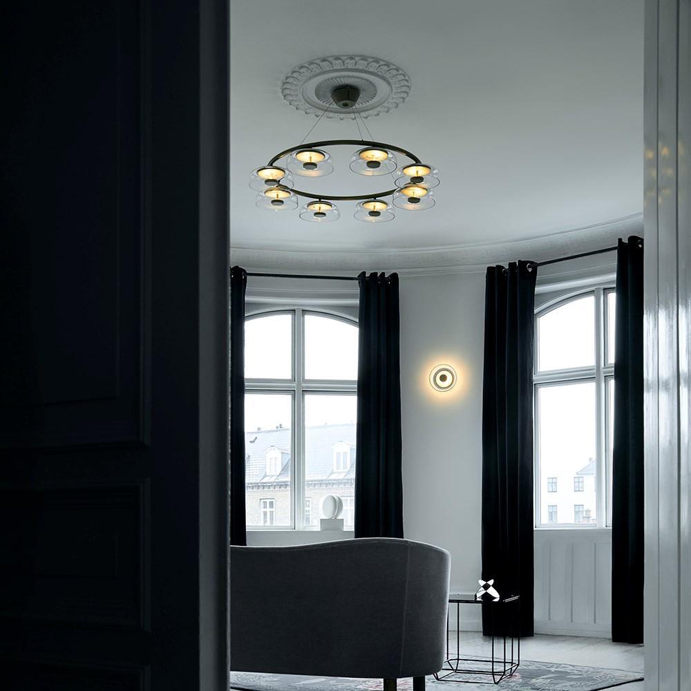 Aethera Circular Glass Chandelier - Lamp Outdoor