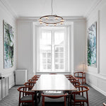 Aethera Circular Glass Chandelier - Lamp Outdoor