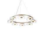 Aethera Circular Glass Chandelier - Lamp Outdoor