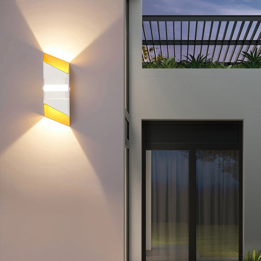 Square Tube LED Up And Down Outdoor Wall Lights - Lamp Outdoor