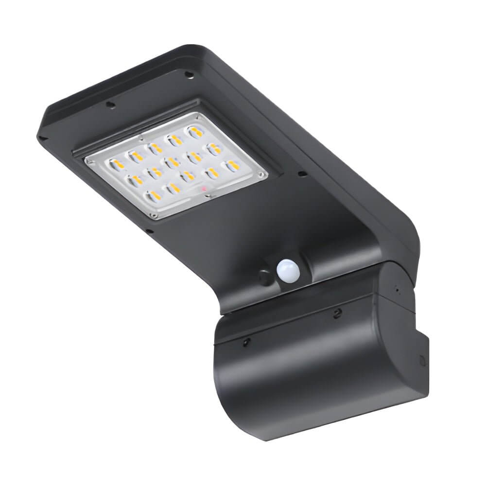Outdoor Black LED Solar Wall Lights - Lamp Outdoor
