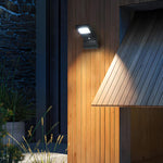 Outdoor Black LED Solar Wall Lights - Lamp Outdoor