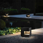 Sleek Square LED Black Outdoor Light - Lamp Outdoor