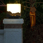 Outdoor Fence Post Light Solar Waterproof LED Mountains Peaks Landscape Decorative Lighting - Lamp Outdoor