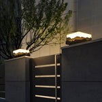 Outdoor Fence Post Light Solar Waterproof LED Mountains Peaks Landscape Decorative Lighting - Lamp Outdoor